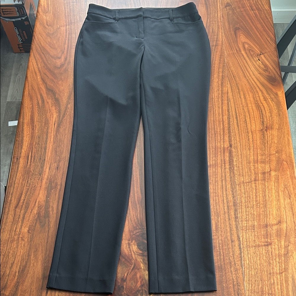Express Twill High Rise Slim Black Size 8 Long